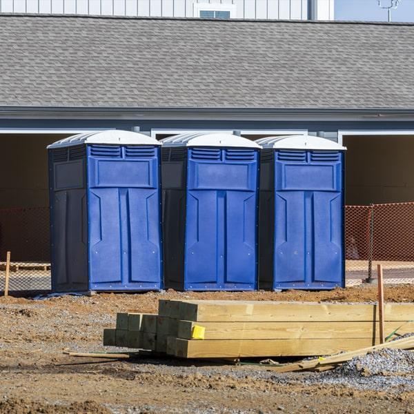 Heavy-duty construction site porta potty in Colleyville, Texas